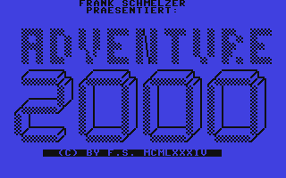 Adventure 2000 - Die Jagd nach der Rakete Title Screen